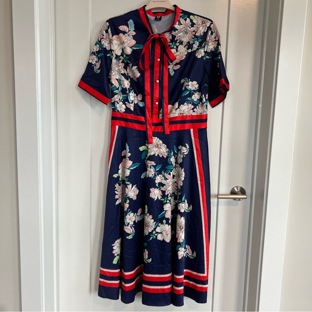 Al Meng Five Cats Scarf Dress.